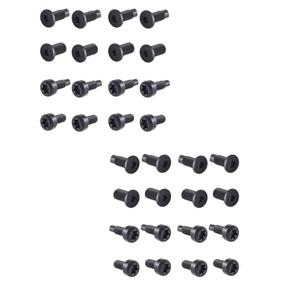 Tornillos para timbre, tornillos de seguridad de repuesto compatibles con Video Doorbell 2 y Pro, Video Doorbell, Video Doorbell 3 (8 juegos/32 piezas) Material de acero inoxidable