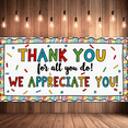 thumbnail image 6 of Colorful Design Thank You Banner Decorative Pattern Appreciation Sign for Office Event Employee Recognition Party Decoration, 6 of 8