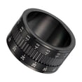 thumbnail image 3 of EeaseCA 1PC 12MM Titanium Steel Ring Rotating Camera Lens Ring Stylish Finger Ring Creative Camera Lens Finger Ring Unisex Finger Ring Size 10 Black, 3 of 7