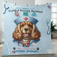 thumbnail image 4 of Just a Certified Nursing Assistant Cna Who Loves Her Cocker Spaniel Quilt Blanket Cockers Dog Lover Gifts Cozy Comforter Throw Blanket - 00003, 4 of 5