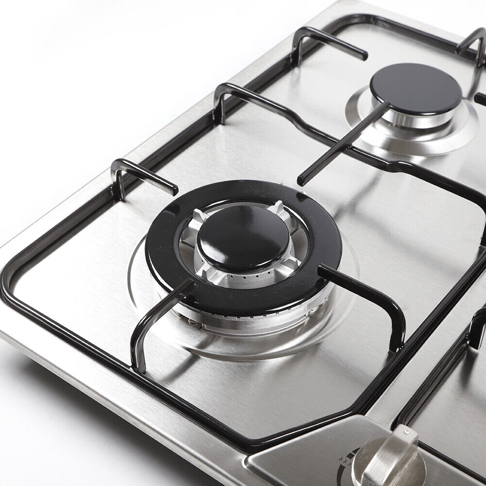 23 Inch 4 Burners Built-in Gas Stove Propane LPG/NG Countertop Cooktop Cooker US