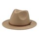 thumbnail image 5 of Sombrero de fieltro para niños de 54 cm, sombrero de copa de ala ancha similar a la lana para primavera y otoño, sombrero de ala plana de jazz S, accesorios para el cabello para niños, sombrero para, 5 of 6