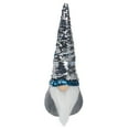 thumbnail image 5 of 12" Gnome with Blue and Silver Flip Sequin Hat Christmas Decoration, 5 of 7