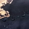 thumbnail image 3 of Cortina de ducha de tela moderna de lujo azul con pintura de arte abstracto de mármol azul marino, juegos de cortinas de ducha para baño pequeños, cortina de baño impermeable, 3 of 7