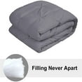 thumbnail image 4 of Shatex 3 Pieces Pleated Comforter Sets - Queen Gray, 4 of 5