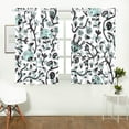 thumbnail image 3 of MKHERT Mushroom Window Curtain Kitchen Curtains Window Treatments 26x39 inch,Set of 2, 3 of 3