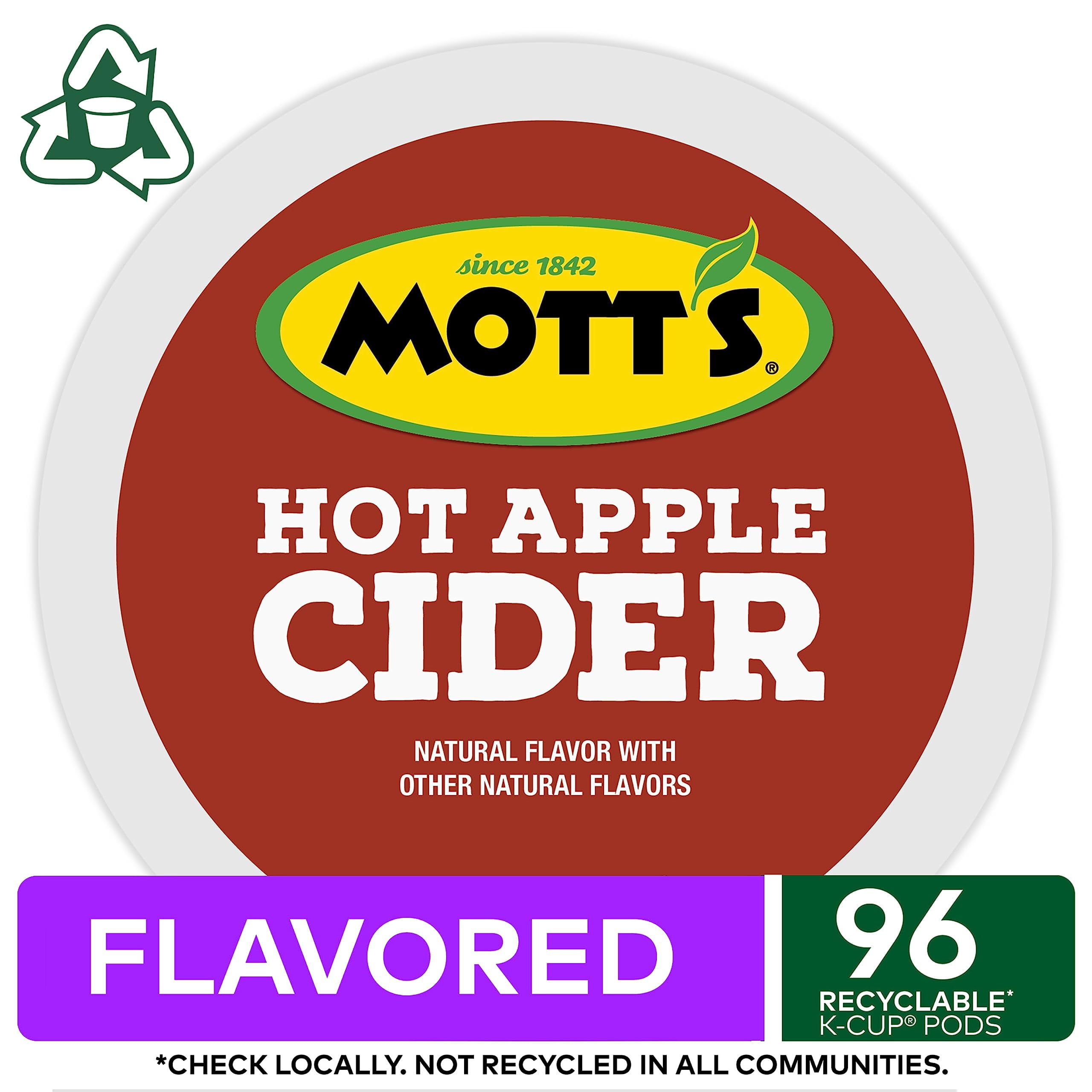 Motts Apple Cider, Keurig Single-Serve K-Cup Pods, 96 Count