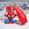 thumbnail image 1 of Vengadores dibujos animados capitán Spider Man llavero de silicona Ironman Hulk Deadpool muñeca llavero bolsa accesorios llavero de coche xuanjing  unisex, 1 of 2