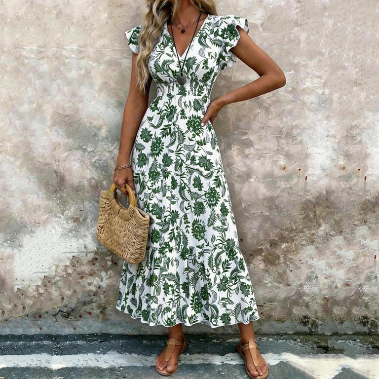 plus size summer dresses cotton SHESTARR Dress Button Down Boho Maxi Army Green Great elasticity Product Description Plus Size Dresses | Torrid
