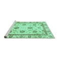 thumbnail image 2 of Ahgly Company Machine Washable Indoor Rectangle Abstract Turquoise Blue Modern Area Rugs, 2' x 3', 2 of 4
