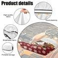 thumbnail image 6 of Uorisanigo Waterproof ATV Seat Cover Compatible with Polaris Sportsman Polaris Scrambler Honda Rancher Soft Christmas Snowman Four-Wheeler Seat Cover for All Seasons, 6 of 7