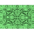 thumbnail image 1 of Ahgly Company Indoor Rectangle Oriental Emerald Green Traditional Area Rugs, 2' x 3', 1 of 4