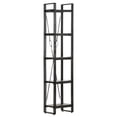 thumbnail image 6 of vidaXL 5-Tier Bookcase Black 15.7"x11.8"x70.9" Solid Mango Wood, 6 of 10