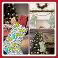 thumbnail image 7 of Sikiie Funny Dinosaurs on Stripes Christmas Stockings,18 Inches Christmas Stockings Xmas Hanging Stockings for Family Christmas Decorations & Gifts, 7 of 7
