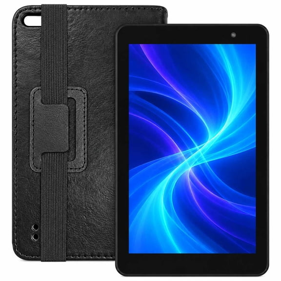 7 Inch Android 13 Tablet, 3GB RAM 128GB Storage 1024x600 Display 2600mAh Battery WiFi Bluetooth Dual Cameras Portable Tablet for Reading Ebooks Browsing Online Watching Videos Music Home Travel Black