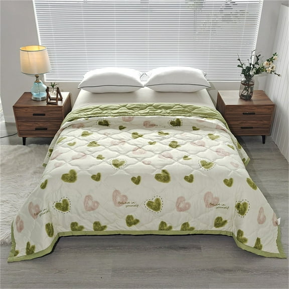 Fleece Blanket Plastic, Blanket 1*(100*150) Air-Conditioned Quilt (Multi-color-One Size)