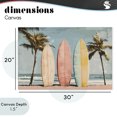 thumbnail image 4 of Stupell Industries Tropical Paradise Surfboard Trio Canvas Art, 30 x 20, by Petals Prints Design, 4 of 8