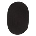 thumbnail image 1 of Rhody Rug S112R048X072 Solid 4x6 Wool Rug Black, 1 of 1