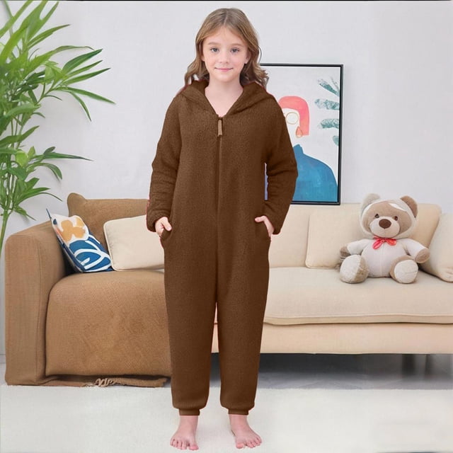 Conjunto de Halloween cálido para padres e hijos, pantalones largos, pijamas con capucha y estampados para el hogar, mono para niños, monos para niños