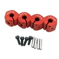 thumbnail image 3 of guohui 3x4x RC Hex Wheel Hubs Drive Adapter for SCX10 CC01 1/10 RC Car 10mm Red 3 Pcs, 3 of 8