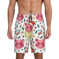 thumbnail image 1 of Fotbe Christmas Cute Pigs Pantalones Cortos de Pijama para Hombre, Ropa de Dormir, Pantalones de Pijama Cortos para Hombre-4X-Large, 1 of 6