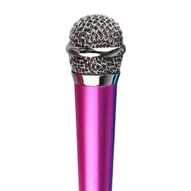 Microphone Stéréo Portable 3.5mm Studio Mini Audio pour Discours Accessoires de Bureau pour Téléphone Intelligent Ordinateur Portable PC