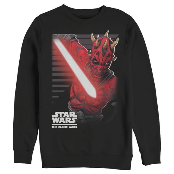 Men's Star Wars: The Clone Wars Maul Strikes Sweatshirt Black Medium