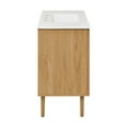 thumbnail image 6 of Bron 36 in. Brown Oak Bathroom Vanity With White, 3-Hole Ceramic Sink Top, 6 of 8