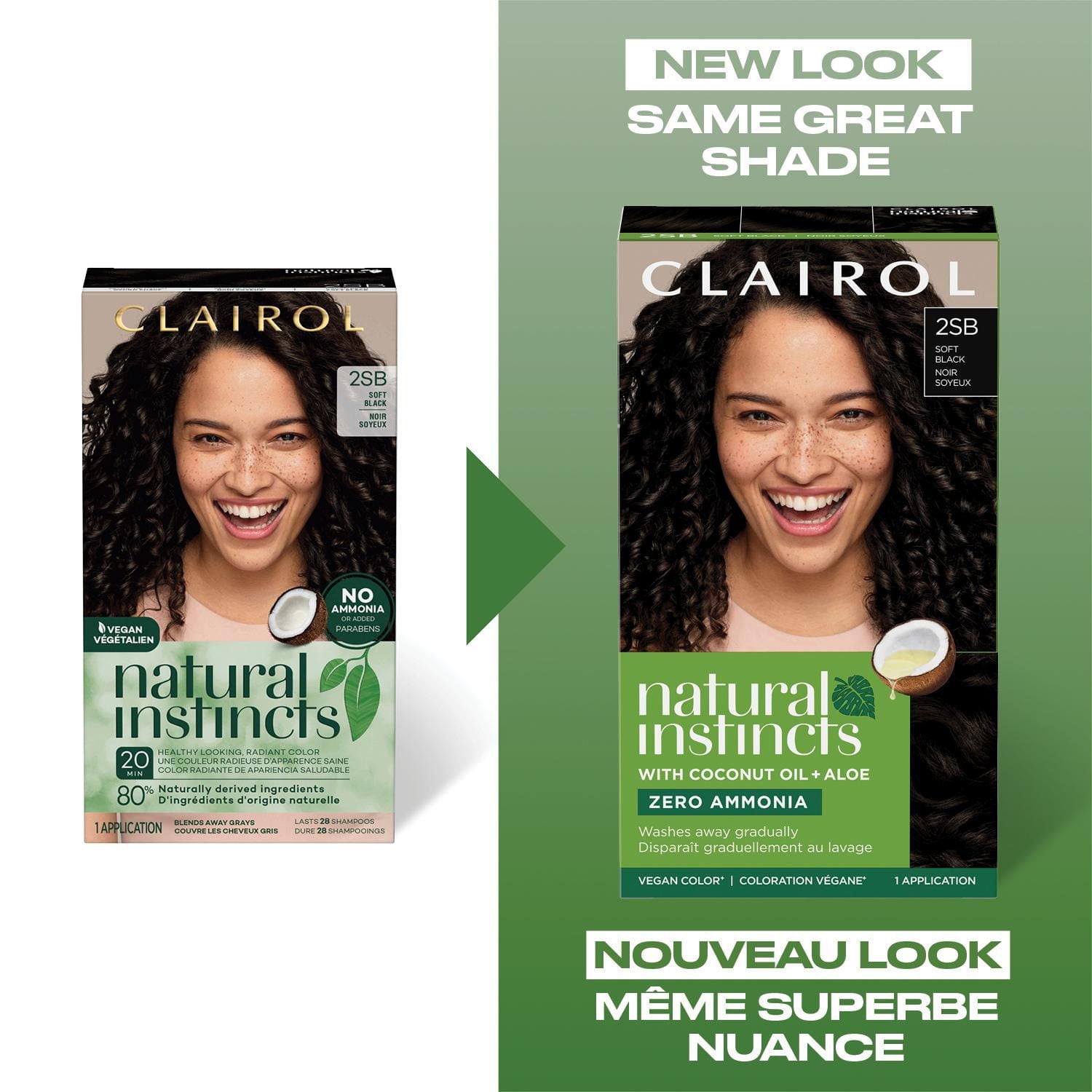 Coloration semi-permanente Natural Instincts, Avec huile de coco et aloe vera Sans ammoniaque ni parabène ajouté!