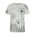 thumbnail image 5 of WEAIXIMIUNG T-Shirt à Manches Courtes Col Rond Imprimé pour Femmes Saint-Valentin, 5 of 5