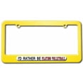 thumbnail image 1 of I'd Rather Be Playing Volleyball License Plate Tag Frame, Multiple Colors, 1 of 1