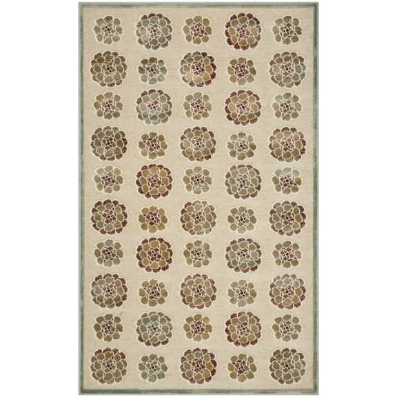 SAFAVIEH Martha Stewart MSR74306-1140 Spruce / Cream Rug