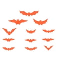 thumbnail image 2 of Moyic Pegatinas luminosas de murciélago 3D para Halloween, decoraciones para fiestas, ventana de PVC, calcomanías que brillan en la noche, luz roja, Kits de decoración para fiestas luz roja 12St Moyic HA007282-04, 2 of 6
