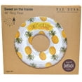 thumbnail image 7 of Rae Dunn: Sweet On The Inside 48" Ring Float - Pineapple Inflatable Jumbo Pool Tube, CocoNut Float, Anti-Leak, Age 8+, 7 of 7