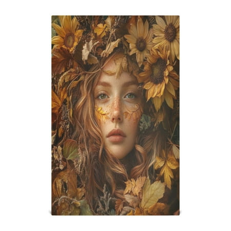 

Kitchen Towel 28x18 Inches x4，Plate Towel Decorative Towel Napkin Tea Towel Tea Towels For Kitchen Dish Cloths & Dish Towels Orange Beauty