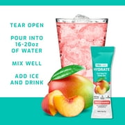 TruLabs Hydrate Powders Peach Mango, Electrolyte Drink Mix, 16 Stick Packets