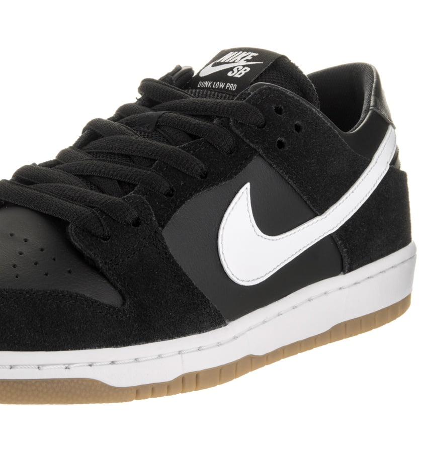 Mens Nike SB Zoom Dunk Low Pro Black White Gum Light Brown 854866