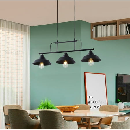 

Aiwen 3 Lights Modern Pendant Light Vintage Metal Dome Shade Hanging Ceiling Lamp