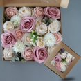 thumbnail image 4 of Arreglo de decoración de flores rosas artificiales de uso múltiple Combo de flores artificiales de flores artificiales para de la BLESIY Flores Falsas, 4 of 8
