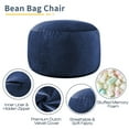 thumbnail image 2 of XIECUVA Bean Bag Chair Stuffed Memory Foam for Adults，Medium Size Beanbag Sofa，3 ft, 2 of 6