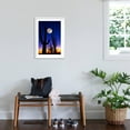 thumbnail image 3 of Art.com Moon over Saguaro Cactus (Carnegiea Gigantea), Tucson, Pima County, Arizona, USA Photographic Print, White Frame Wall Art, 21" x 29", 3 of 5