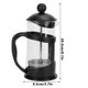 thumbnail image 3 of Tea Maker and Kettle with High Temperature Resistant Borosilicate Filter, Manual Infusion Teapot, Black, 600ml, 3 of 4