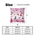 thumbnail image 5 of LOVE Throw Pillow Covers Set of 2 - Velvet Decorative Pillow Cases with Unique Patterns, 16x16, 18x18, 20x20 Couch, Sofa - Throw Pillows for Living Room, 5 of 6