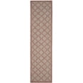 thumbnail image 2 of SAFAVIEH Courtyard Maksim Geometric Bordered Indoor/Outdoor Runner, 2'3" x 12', Red/Beige, 2 of 8