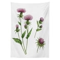 thumbnail image 3 of Ambesonne Thistle Tablecloth Rectangular Table Cover, Healing Herbs Concept, 60"x90", Mauve Taupe Fern Green, 3 of 4