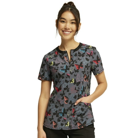 

Cherokee Infinity Women Scrubs Top Round Neck CK880