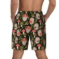 thumbnail image 4 of Balery Edgehog and Mushrooms Mens Swim Trunks Swim Shorts for Men Quick Dry Inseam Beach Shorts with Compression Liner Pocket-3X-Large, 4 of 9