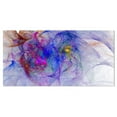 thumbnail image 1 of Designart Blue Mystic Psychedelic Texture Canvas Wall Art, 1 of 2