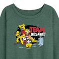 thumbnail image 3 of Disney - Firefighter Mickey & Friends - Team Rescue - Women's Lightweight French Terry Long Sleeve Shirt, 3 of 5
