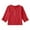 Red, variant on Ltctricy Girls' Cotton Linen Tops Children Long Sleeve V Neck Half Button Solid Color Henley T Shirts Casual Tee Blouses(Hot Pink,5-6 Years)
